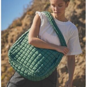 FP Movement by Free People Quilted Green Bag